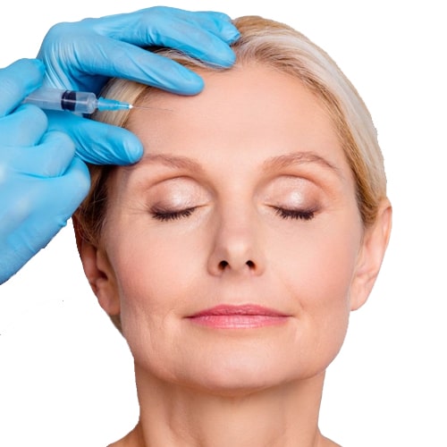 Injection treatment areas for Botox Montreal