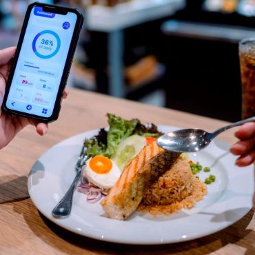 Des repas sains avec l'application de perte de poids de la Clinique Corps Idéal, permettant de calculer vos calories